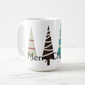Noël 9 : Arbres Joyeux Mug de Noël (Devant gauche)