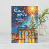 Noël à Berlin Carte d'invitation (Debout devant)