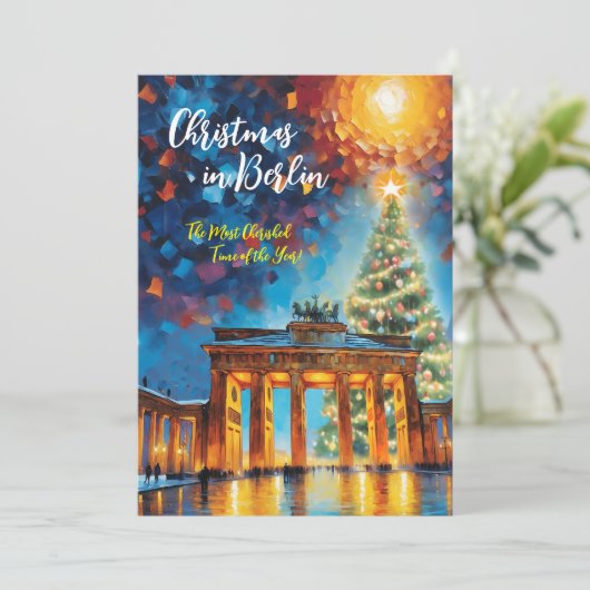 Noël à Berlin Carte d'invitation (Debout devant)