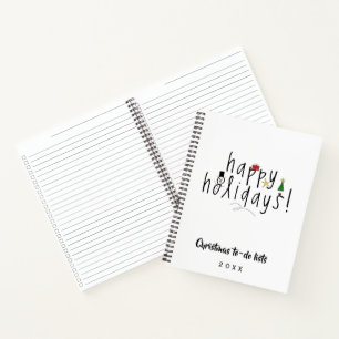 Noël à faire listes carnet