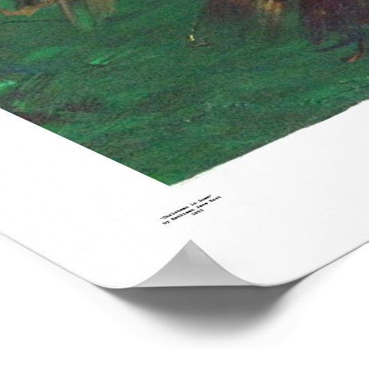 Noël à Guam, tableau original. (Coin)