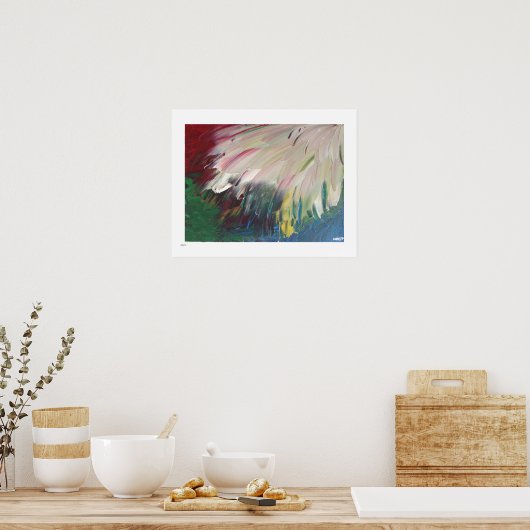 Noël à Guam, tableau original. (Cuisine)