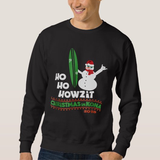 Noël à Hawaii Tshirt Howzit Surf Dude Snowma (Devant)