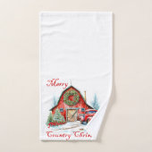 Noël à la campagne (Serviette à main)