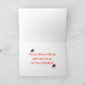 Noël à la carte de voeux de fils et de famille (Intérieur)