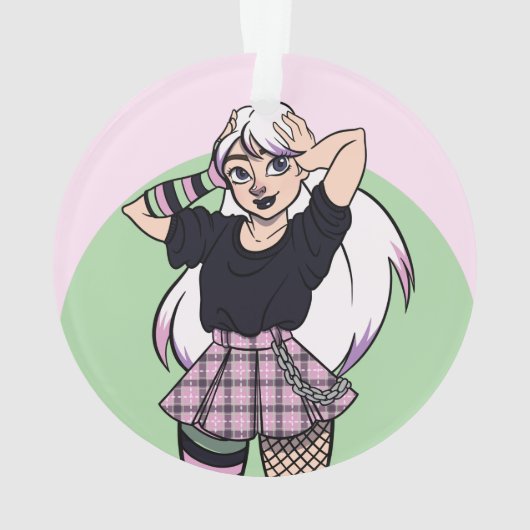 Noël à la fille Goth mignonne (dos)