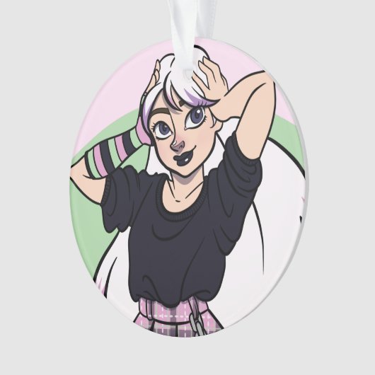 Noël à la fille Goth mignonne (devant)