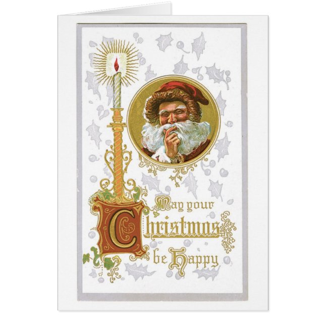 Noël à l'ancienne, bougie (Devant)