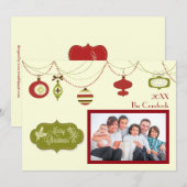 Noël à l'ancienne - Carte de Noël (Devant / Derrière)