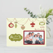 Noël à l'ancienne - Carte de Noël (Debout devant)