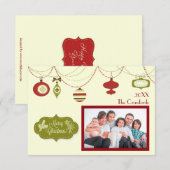 Noël à l'ancienne - Carte de Noël 3x5 (Devant / Derrière)