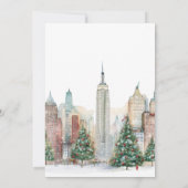 Noël à New York faire-part de mariage (Dos)