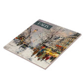 Noël à Paris. Carreaux en céramique de Noël (Côté)