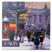 Noël à Paris. Carreaux en céramique de Noël (Devant)