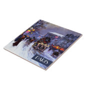 Noël à Paris. Carreaux en céramique de Noël (Côté)