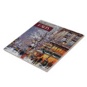 Noël à Paris. Carreaux en céramique de Noël (Côté)