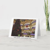 Noël à Paris Carte de voeux/note (Dos)