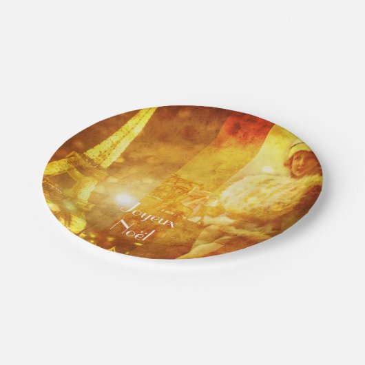 Noel a Paris collage Papieren Bordje (Gekanteld)