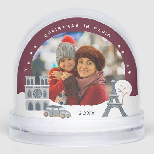 Noël à Paris Keepsaké Photo (Avant)