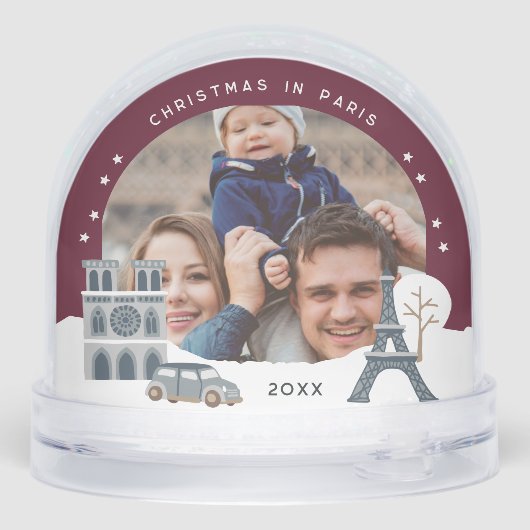 Noël à Paris Keepsaké Photo (Arrière)