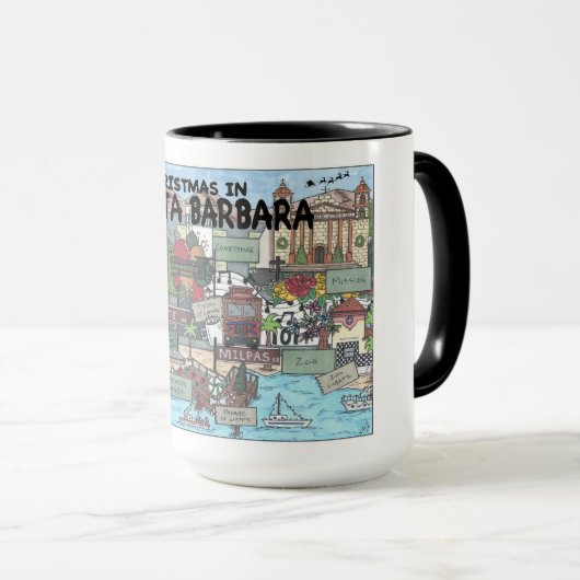 Noël à Père Noël Barbara Mug (Devant droit)