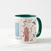 Noël à Randalls Mug (Hunter Green) (Devant droit)