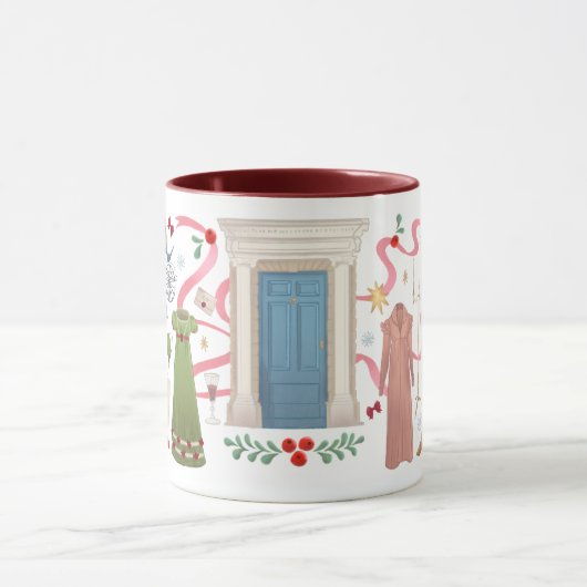 Noël à Randalls Mug (Maroon) (Centre)