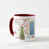 Noël à Randalls Mug (Maroon) (Devant gauche)