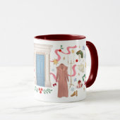 Noël à Randalls Mug (Maroon) (Devant droit)