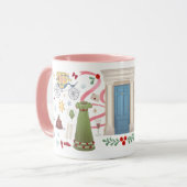 Noël à Randalls Mug (Rose) (Devant gauche)