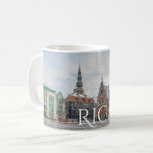 Noël à Riga Lettonie Café Mug (Devant gauche)