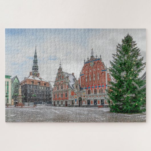 Noël à Riga Lettonie Jigsaw Puzzle (Horizontal)