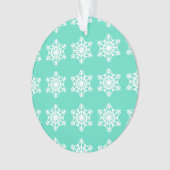 Noël à Tiffanys Aqua Blue Snowflakes (devant)