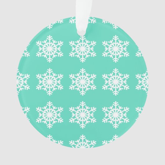 Noël à Tiffanys Aqua Blue Snowflakes (devant)