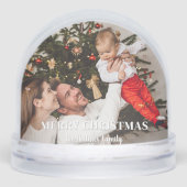 Noël Accueil Famille Photo Snow Globe (Avant)