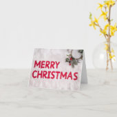 NOËL ACCUEILLE "STYLE GNOME" ET SI MIGNON ! CARTE (Fleur jaune)