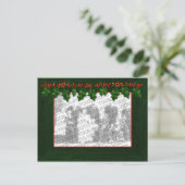 Noël Ajouter votre cadre photo carte postale (Debout devant)