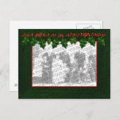 Noël Ajouter votre cadre photo carte postale (Devant / Derrière)