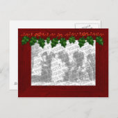 Noël Ajouter votre cadre photo carte postale (Devant / Derrière)
