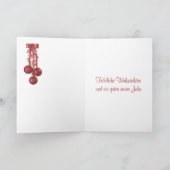 Noël allemand - St.Nicolas, lion, carte lapin (Intérieur)