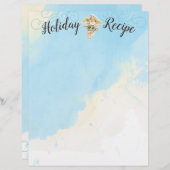 Noël ange chef recettes de vacances papeterie de c (Devant / Derrière)