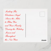 Noël Angel 6 Foil Carte postale (Verso)