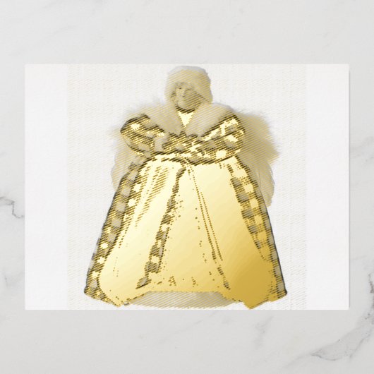 Noël Angel 6 Foil Carte postale (Recto)