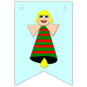 Noël Angel Bell Drapeaux de Bunting (Deuxième drapeau)