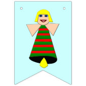Noël Angel Bell Drapeaux de Bunting (Premier drapeau)