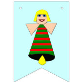 Noël Angel Bell Drapeaux de Bunting (Troisième drapeau)