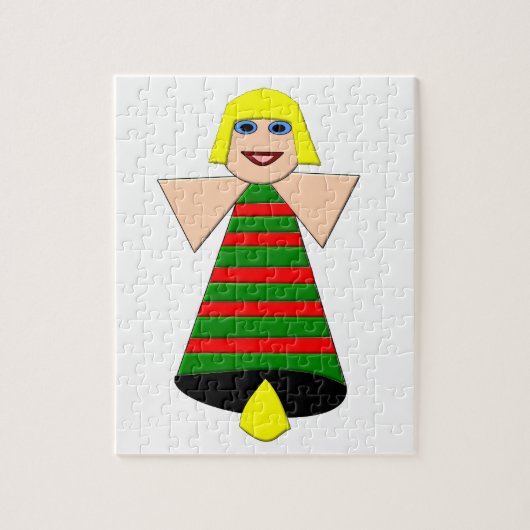 Noël Angel Bell Puzzle (Vertical)