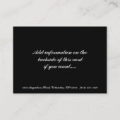 Noël Angel Design 1 Carte de visite (Dos)