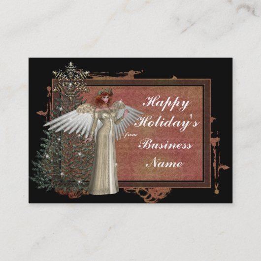 Noël Angel Design 1 Carte de visite (Devant)