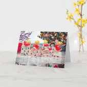  NOEL Angels Retro Kerstmis Nieuwjaar Kaart (Gele Bloem)